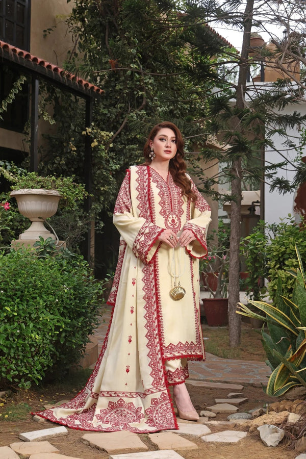 Sohbat EMB – 3 Piece Luxury Suit (Winter Collection)