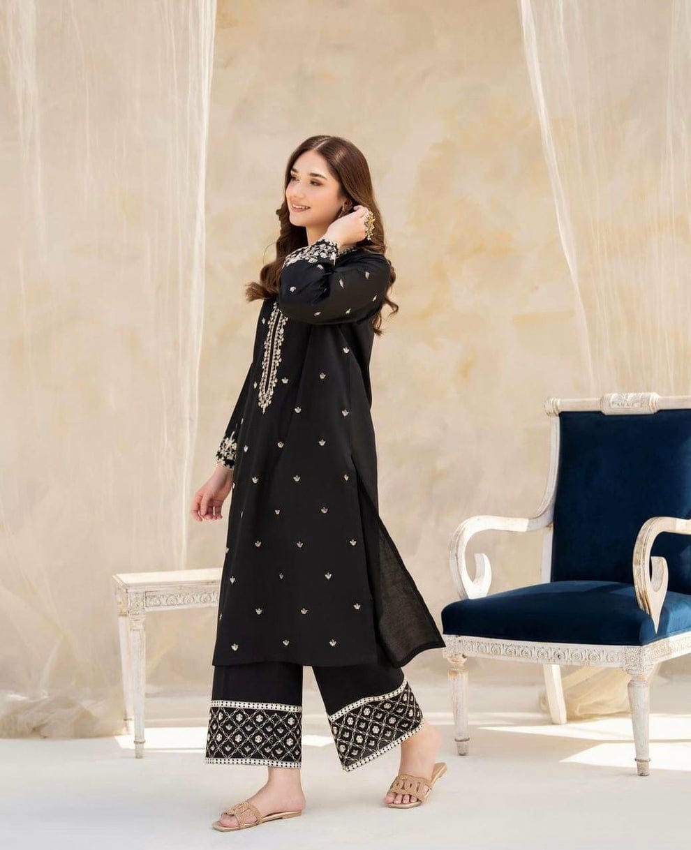 Black Gulab Emb 2pc