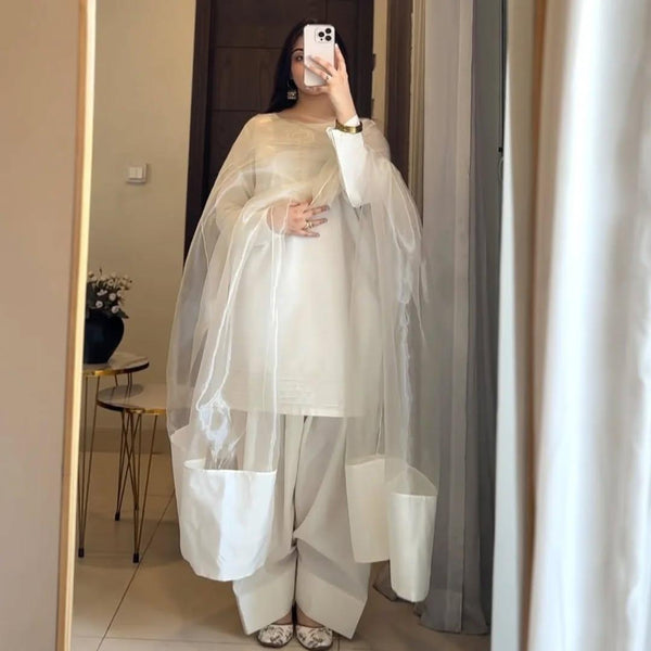 Farshi Shalwar 3pc - Riwaiti Rang
