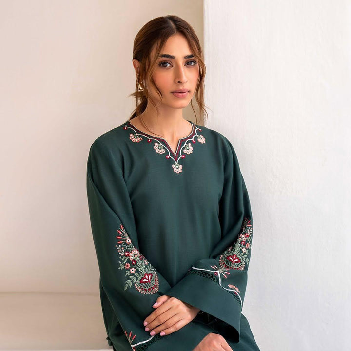 Kalamkar Emb 2pc - Riwaiti Rang