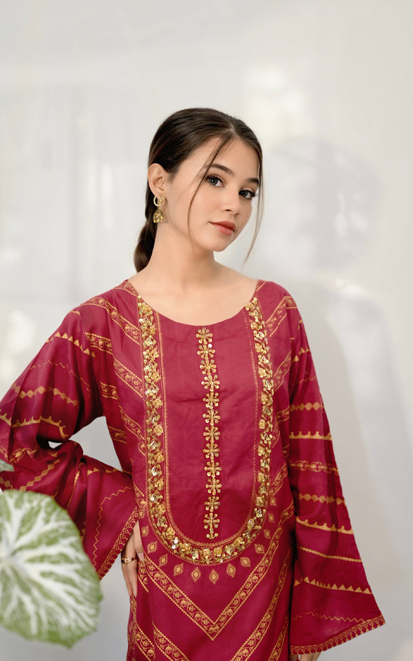 Saadgi Handwork Neck 2pc